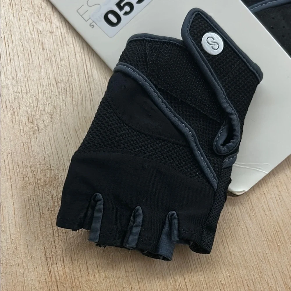 Calia Essential Studio Gloves Womens Small Black Fingerless Yoga Pilates Gym NEW